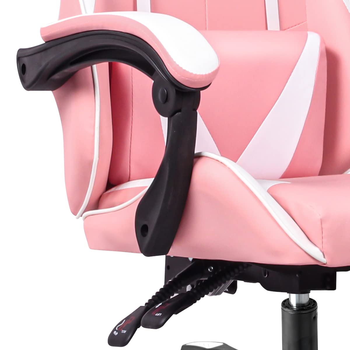 Silla Gaming Ergonómica Reclinable con Cojines Lumbar y Cervical
