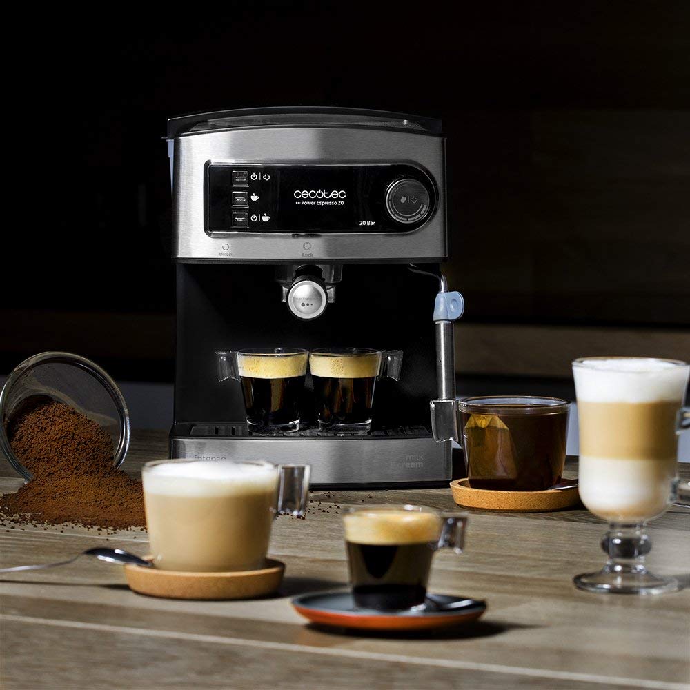 Cecotec Cafetera Express Manual Power Espresso 20 Inox 850W