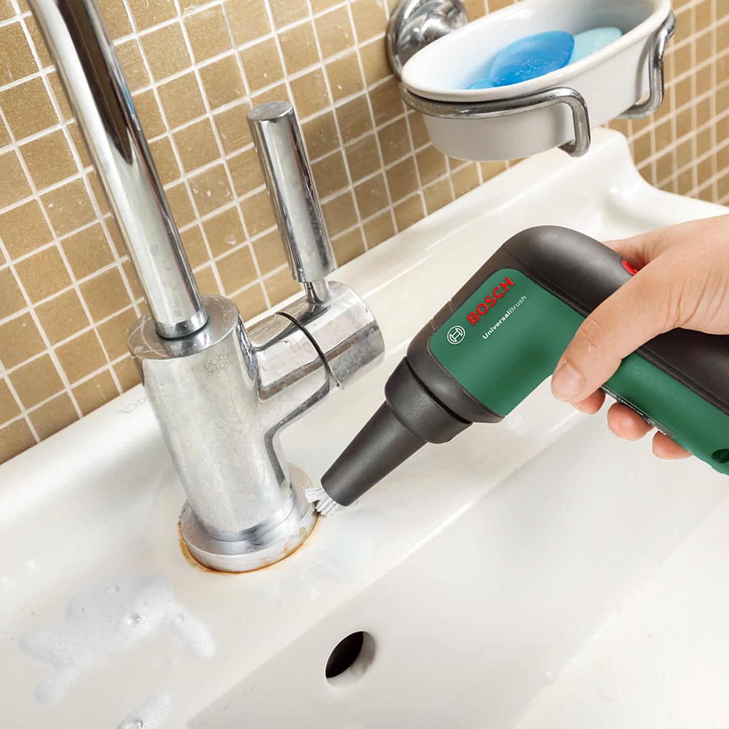 Bosch UniversalBrush Cepillo Eléctrico con 8 Cabezales y Batería 3.6V