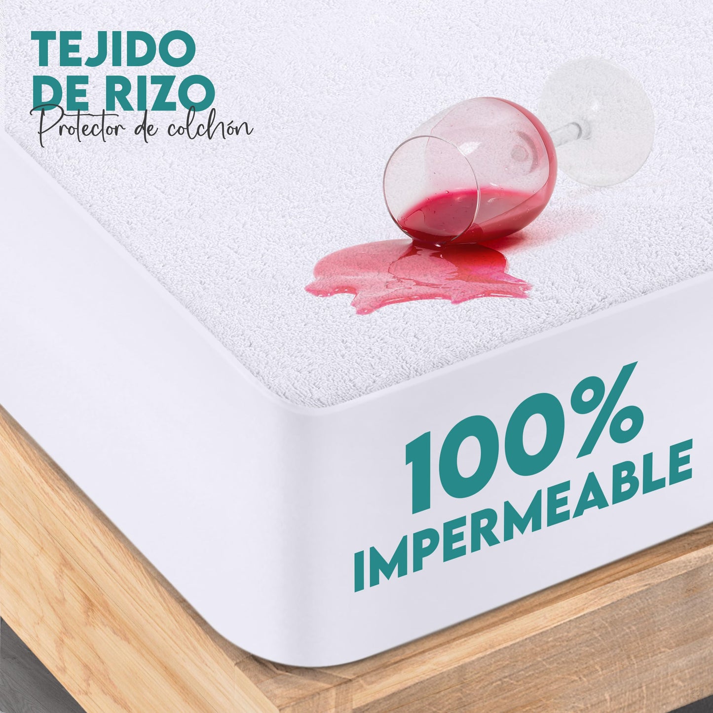 Utopia Bedding Funda Protectora Colchón 150x200x30 cm Impermeable