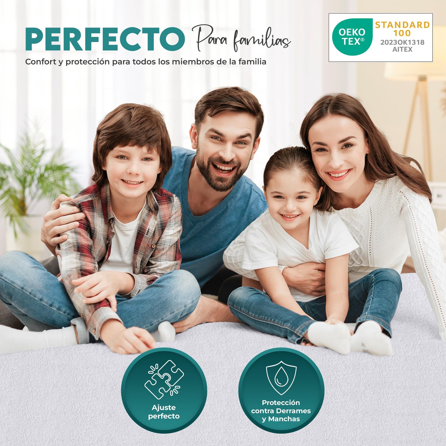 Utopia Bedding Funda Protectora Colchón 150x200x30 cm Impermeable