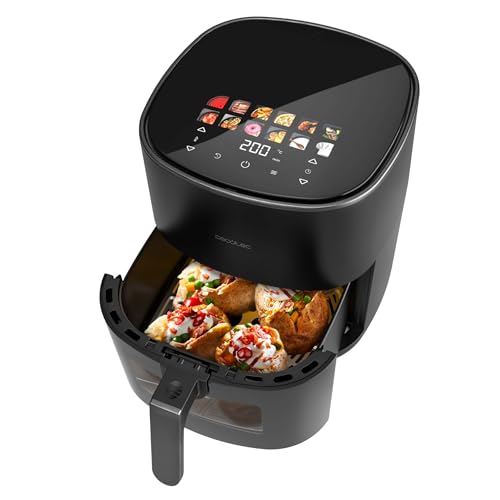 Cecotec Freidora Aire 6.5L Duoheat 6500 con Grill y 12 Menús