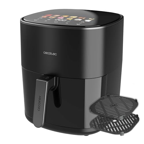 Cecotec Freidora Aire 6.5L Duoheat 6500 con Grill y 12 Menús