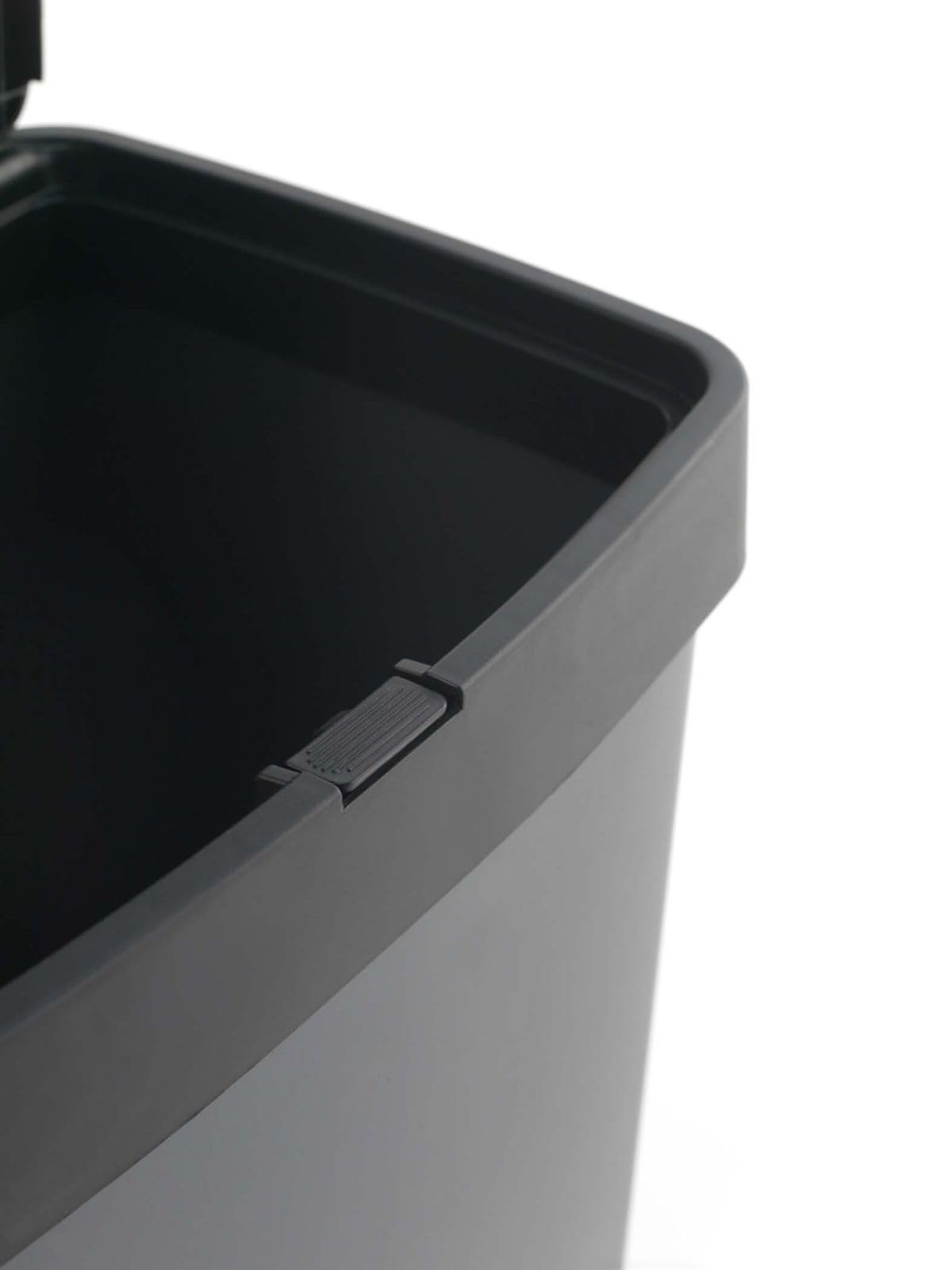 Cubo de Basura Reciclaje 70L con 2 Compartimentos Vertical Negro