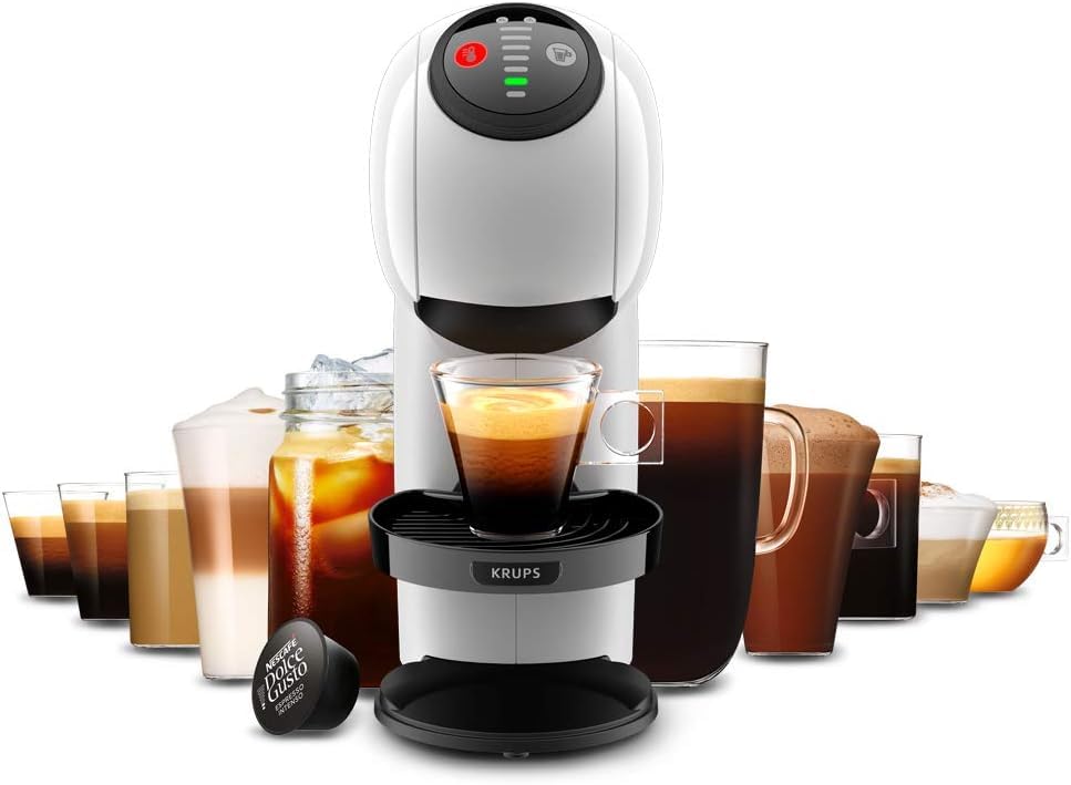 Krups Dolce Gusto Genio S Cafetera Cápsulas Frías y Calientes Blanca