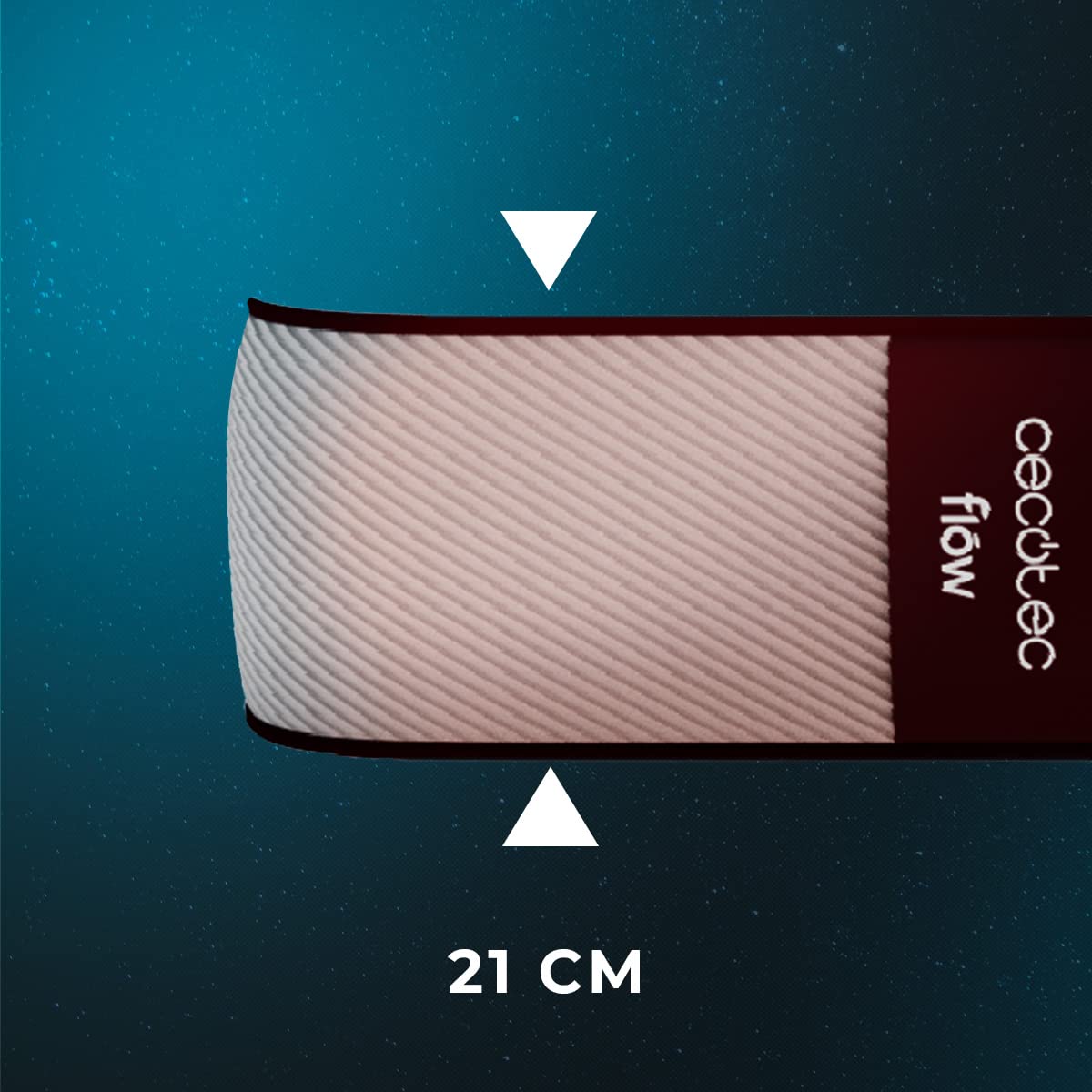 Cecotec Colchón Viscoelástico Flow PureVital 90x190 cm Altura 21cm