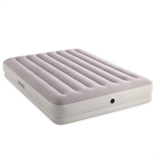 Intex Colchón Hinchable Doble 152x203 cm con Hinchador Eléctrico
