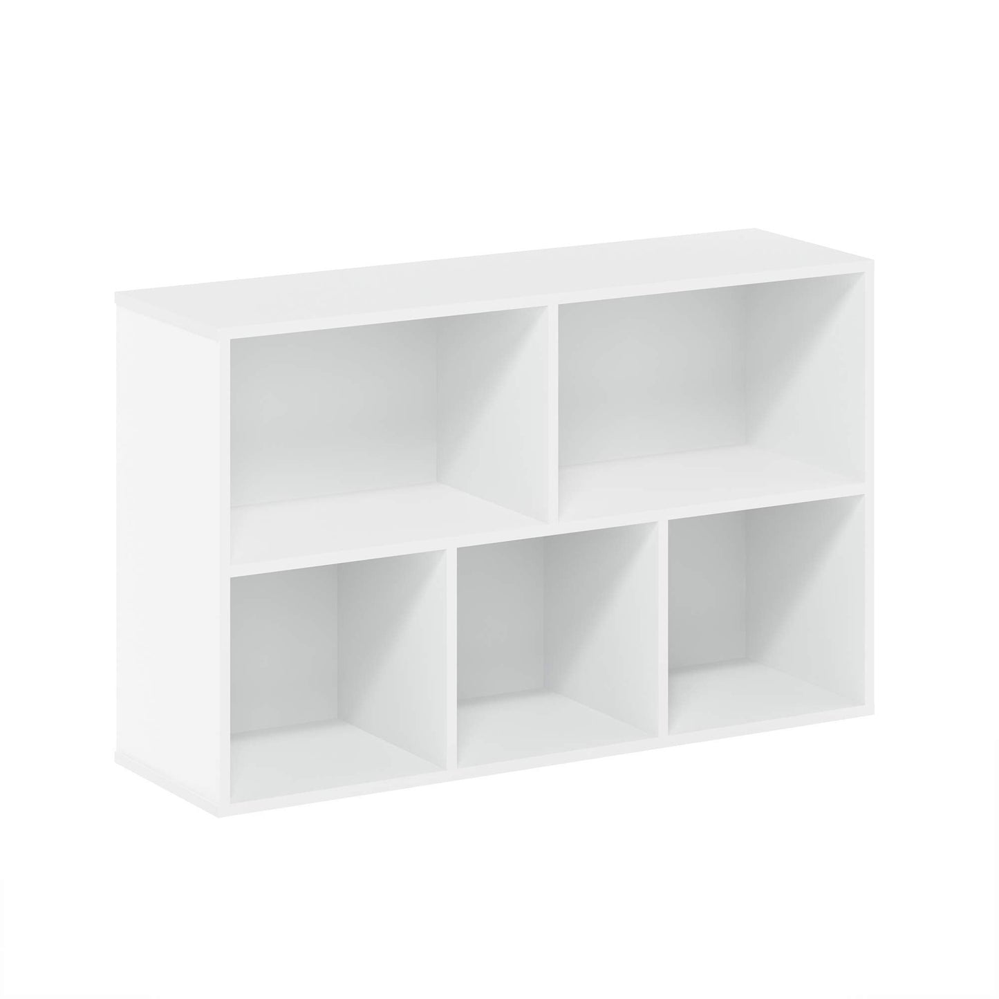 Furinno Luder Estantería Abierta de 5 Cubos Blanca