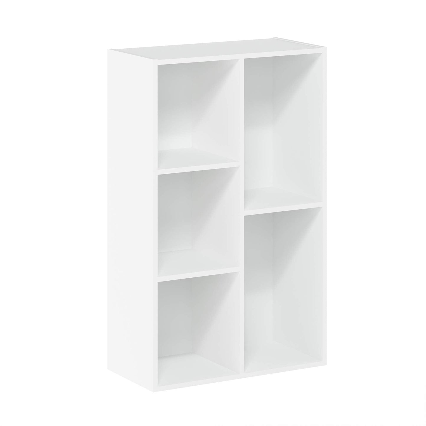Furinno Luder Estantería Abierta de 5 Cubos Blanca