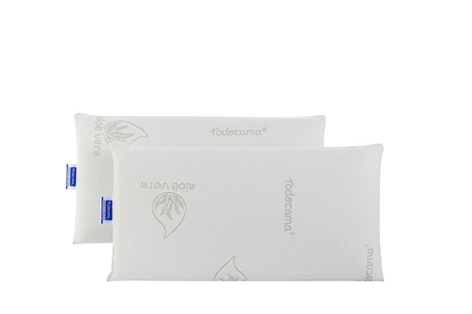 Todocama Almohadas Viscoelásticas Aloe Vera Pack 2 Unidades 70cm