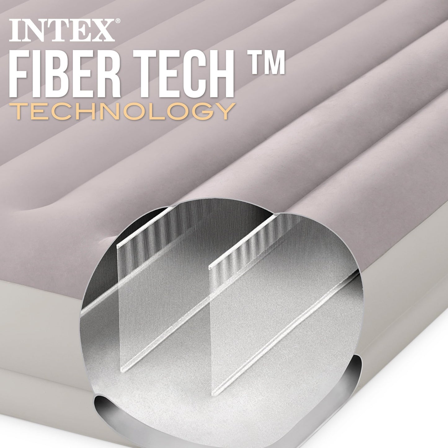 Intex Colchón Hinchable Doble 152x203 cm con Hinchador Eléctrico