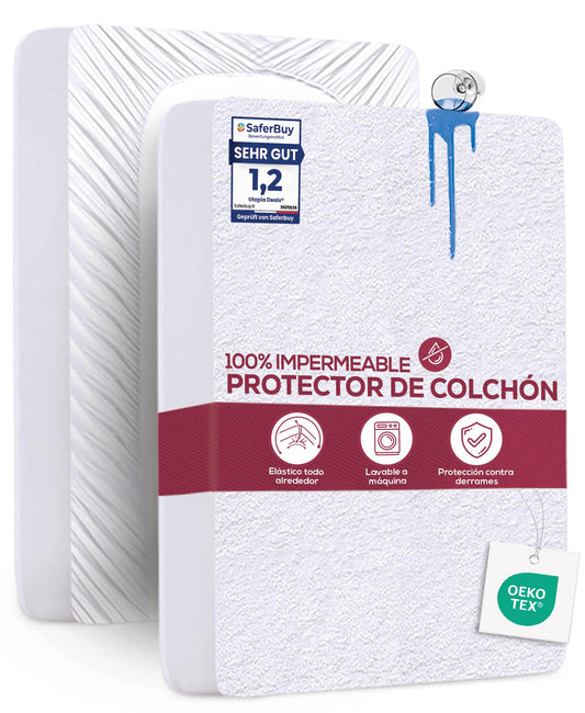 Utopia Bedding Funda Protectora Colchón 150x200x30 cm Impermeable