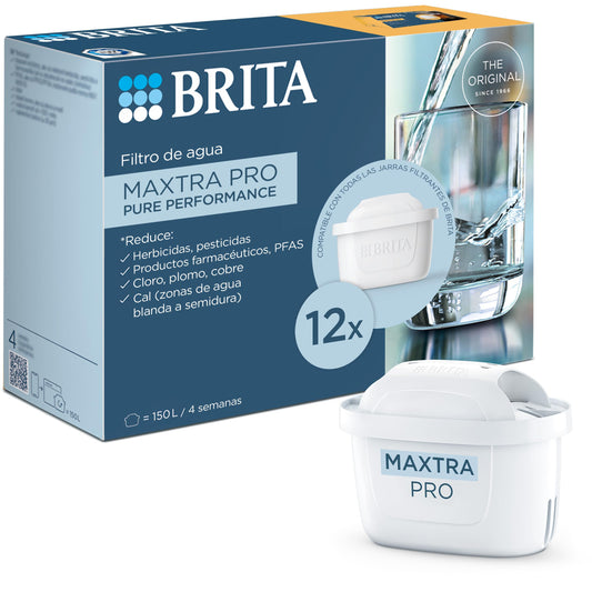BRITA Cartuchos Filtro Agua MAXTRA PRO All-in-1 Pack 12 Unidades