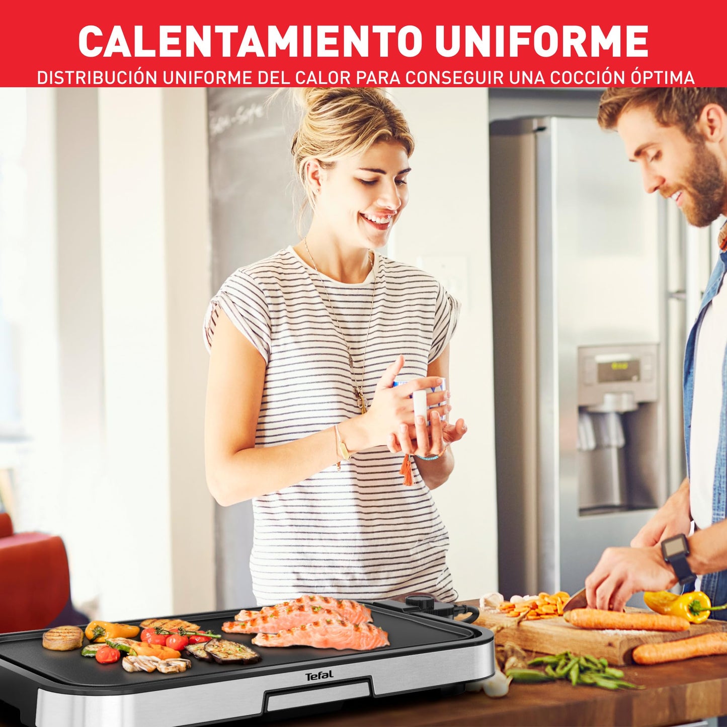Tefal Plancha Parrilla Eléctrica XL 2300W para 12 Personas
